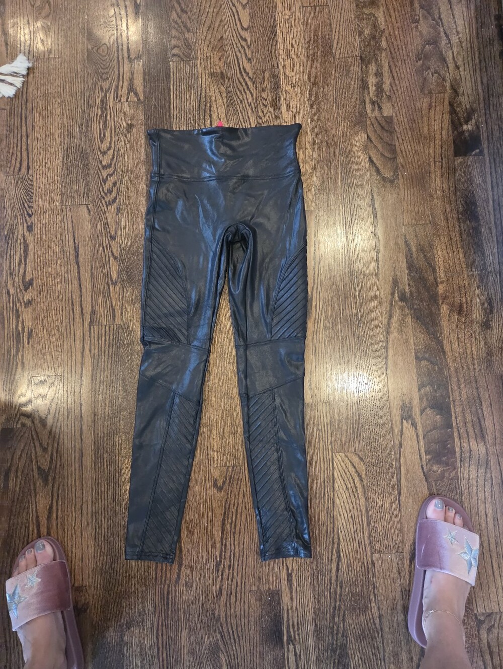 Womens Spanx Moto Leggings, Size Small Petite.